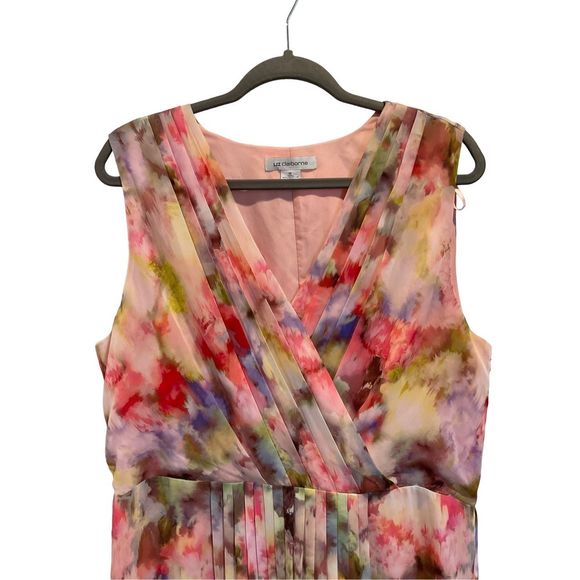 Liz Claiborne Floral Spring Dress size 16 - Picture 2 of 3